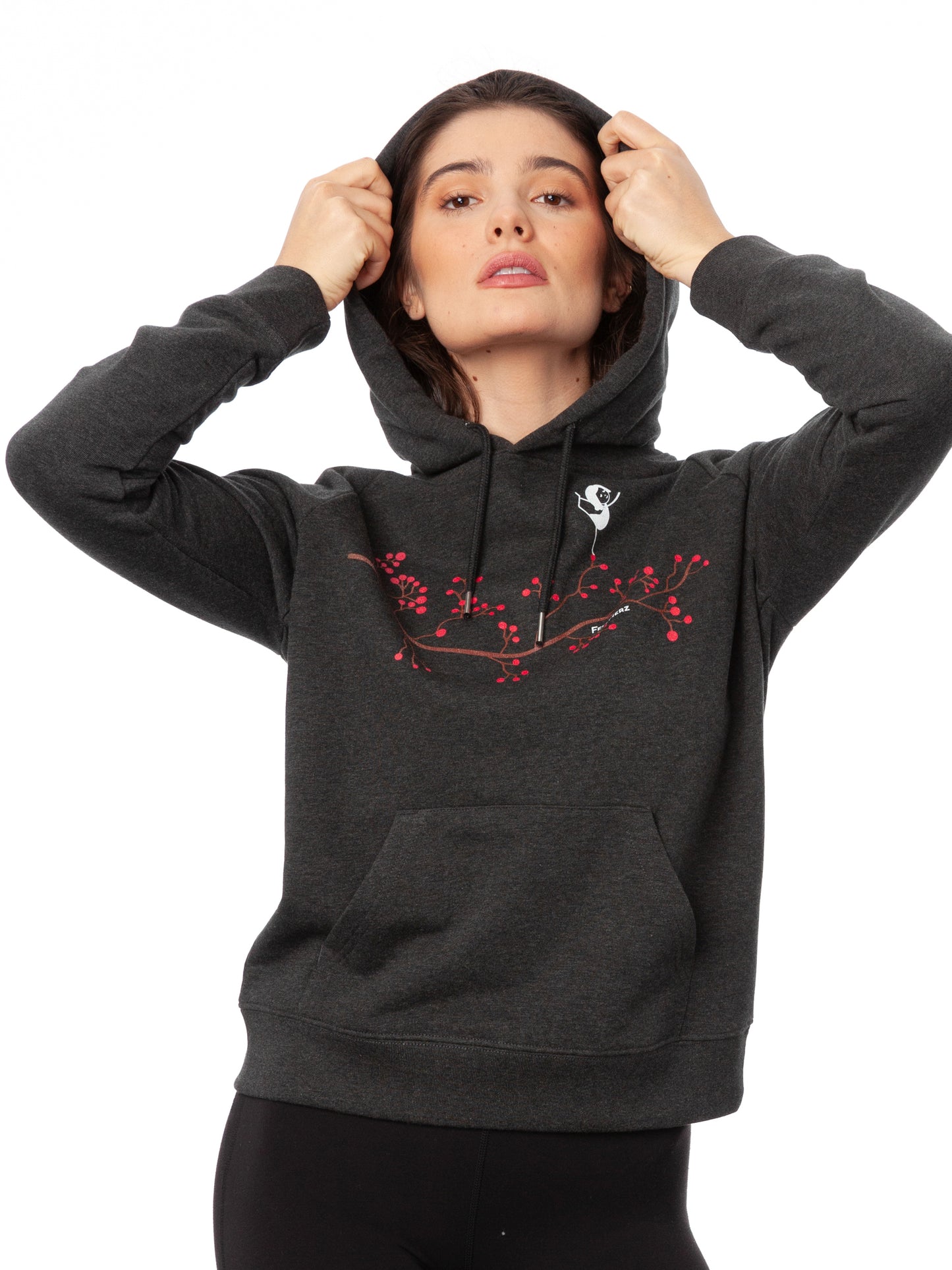 Asana Girl Hoodie dark heather grey