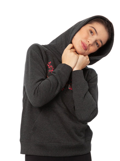 Asana Girl Hoodie dark heather grey