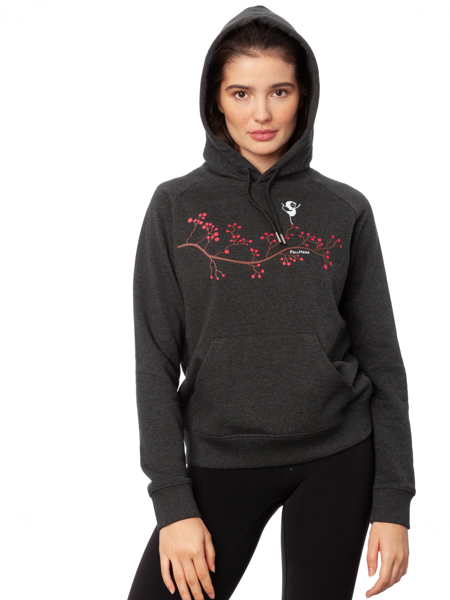 Asana Girl Hoodie dark heather grey