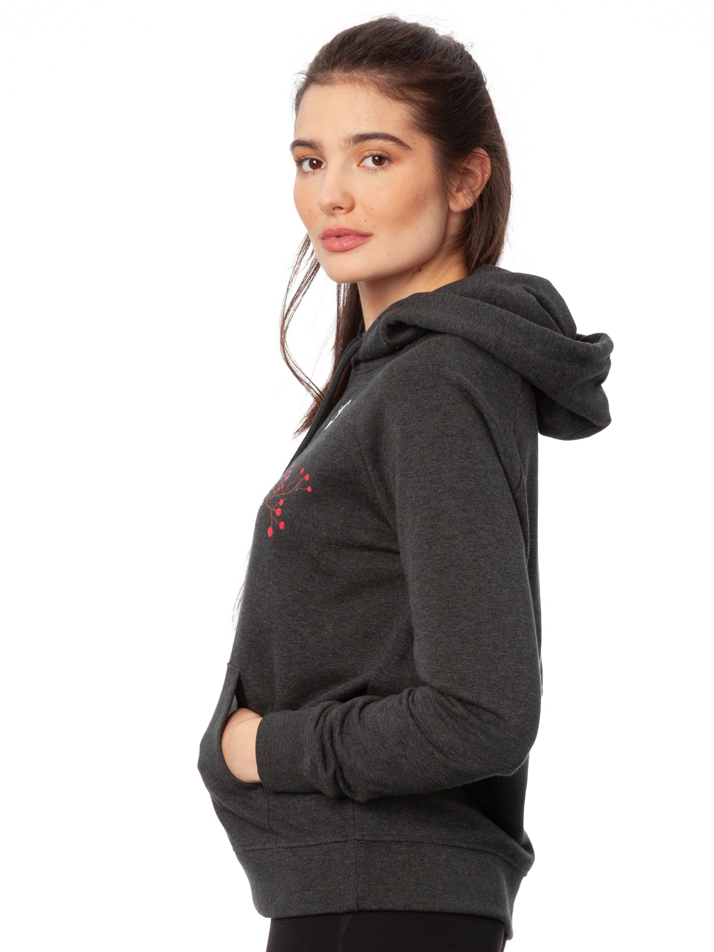 Asana Girl Hoodie dark heather grey