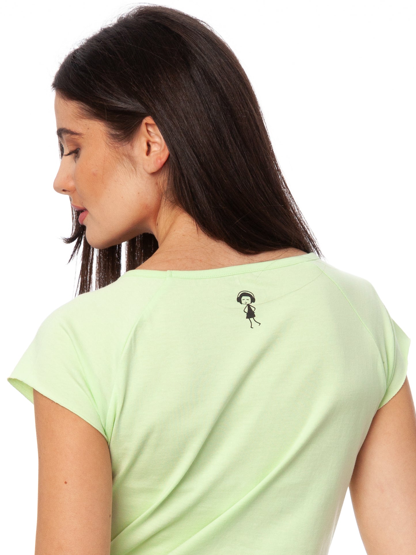 Cap Sleeve lime green