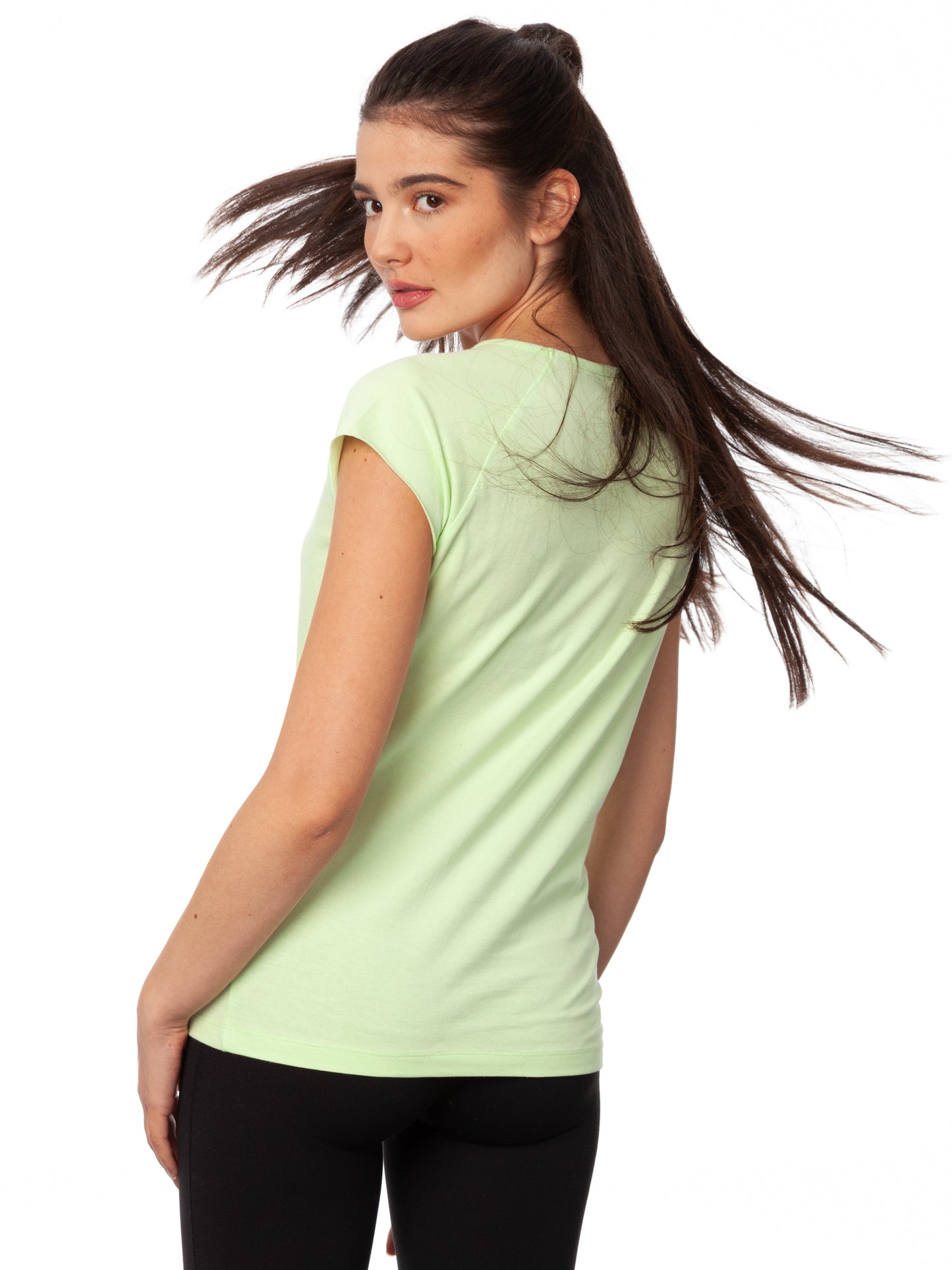 Cap Sleeve lime green