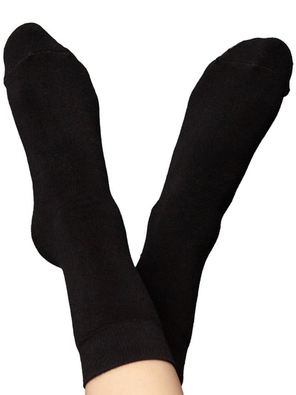 Warm, cuddly socks with organic cotton, black