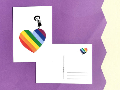 FellHerz Rainbow Postcard Set