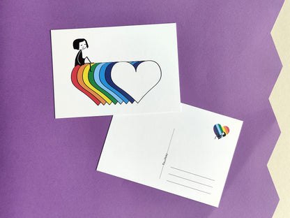 FellHerz Rainbow Postcard Set