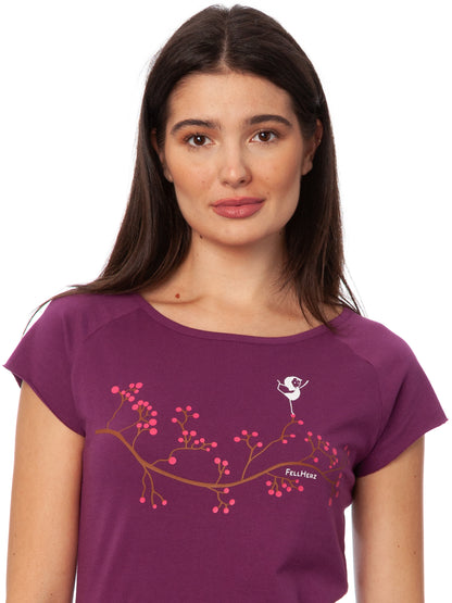 Asana Girl Cap Sleeve berry