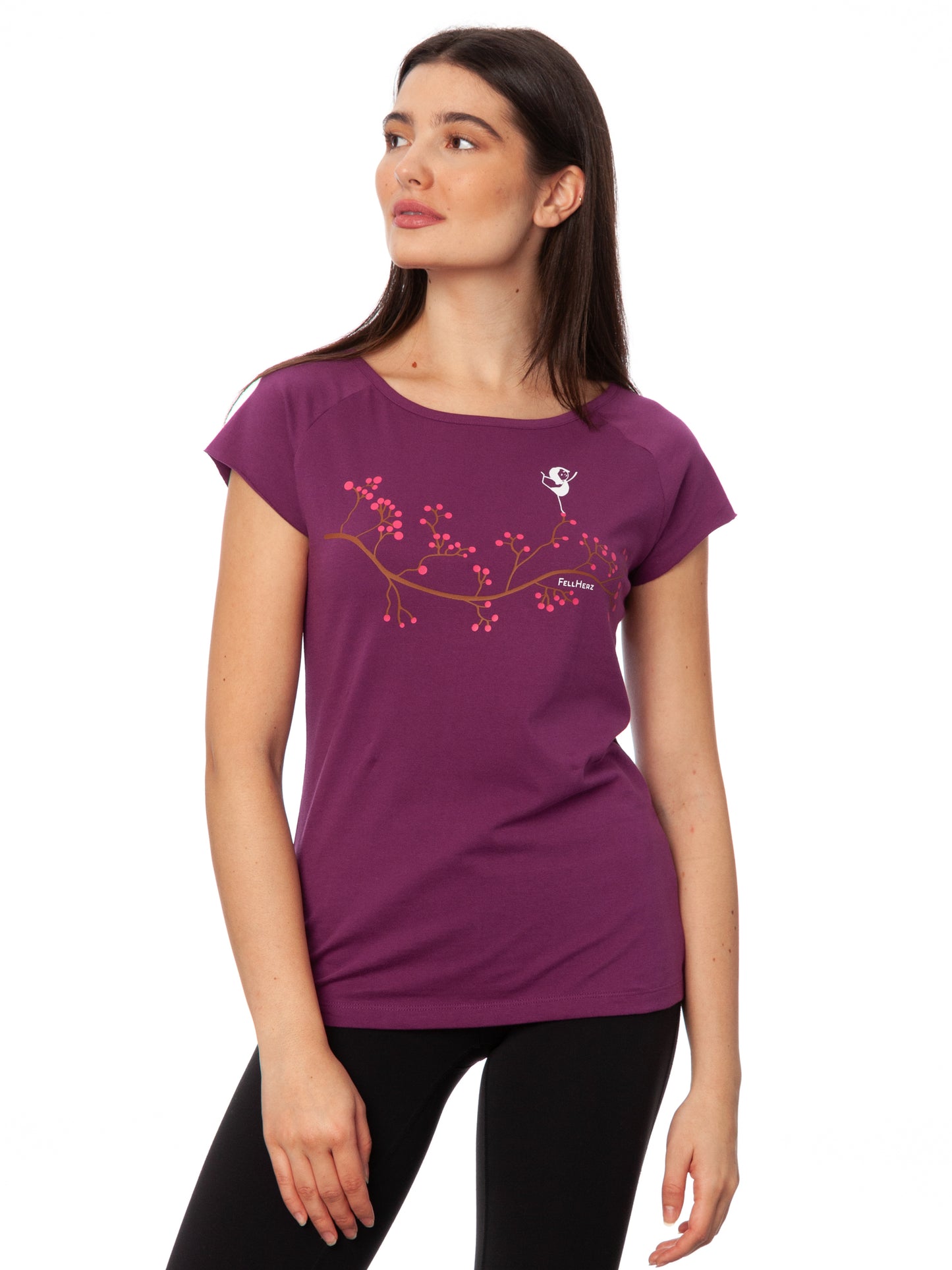 Asana Girl Cap Sleeve berry