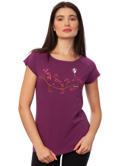 Asana Girl Cap Sleeve berry