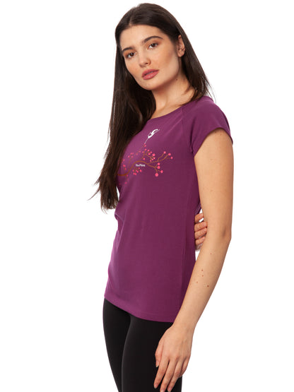 Asana Girl Cap Sleeve berry