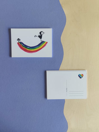 FellHerz Rainbow Postkarten Set