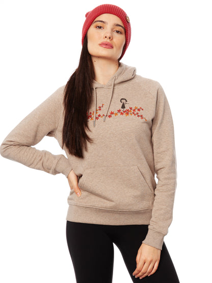 Ahorn-Girls Hoodie heather sand