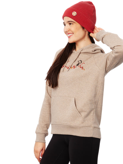 Ahorn-Girls Hoodie heather sand