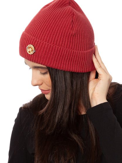 Beanie red earth