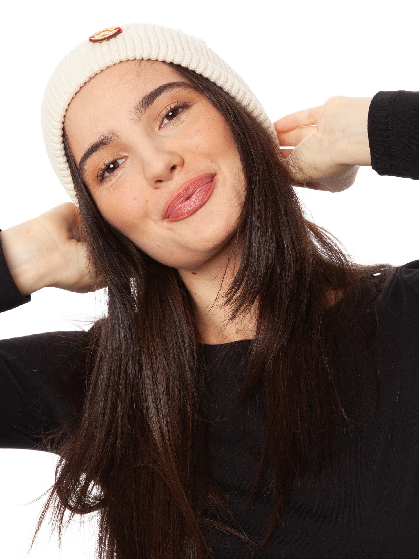 Beanie natural white