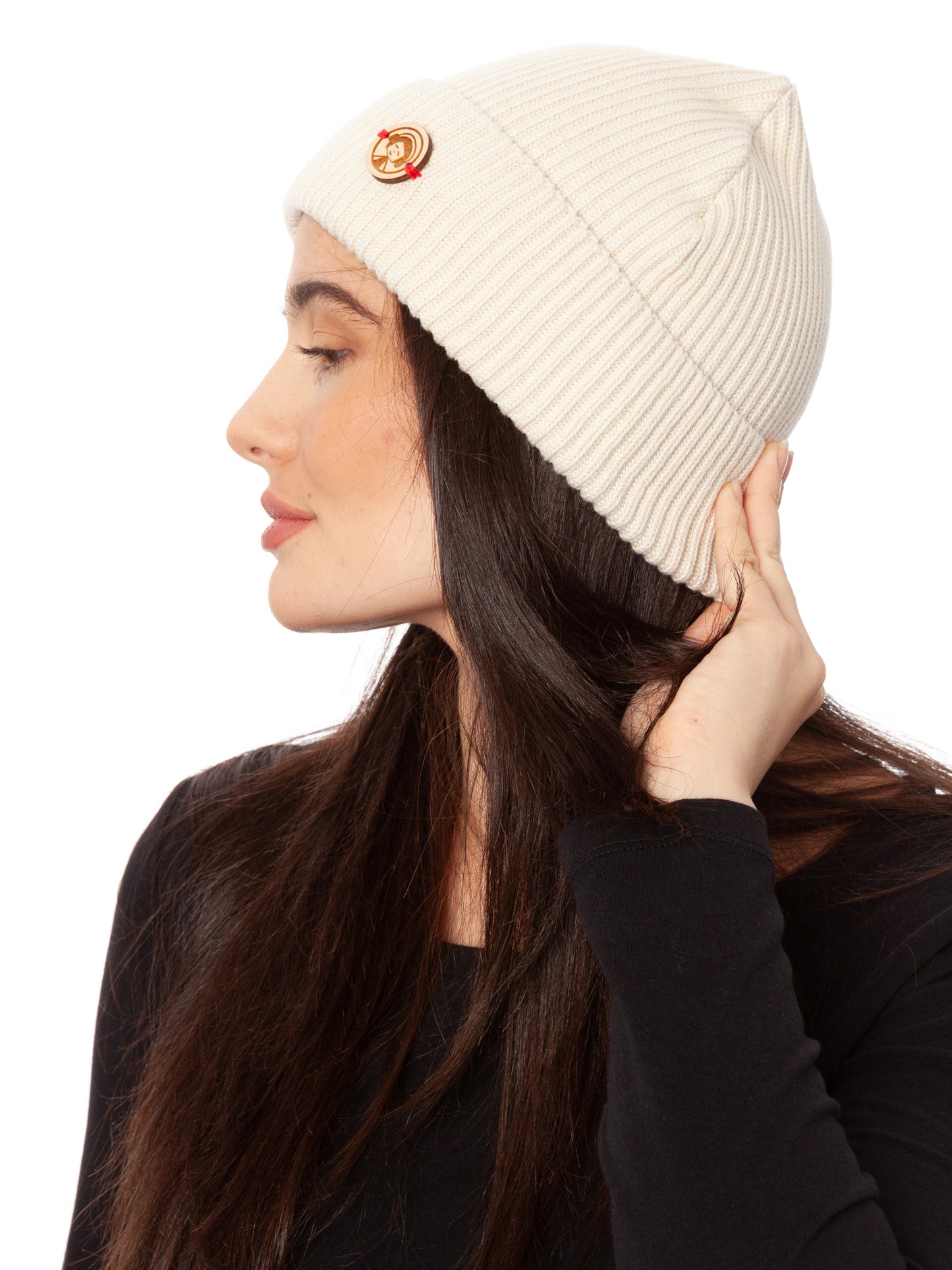 Beanie natural white