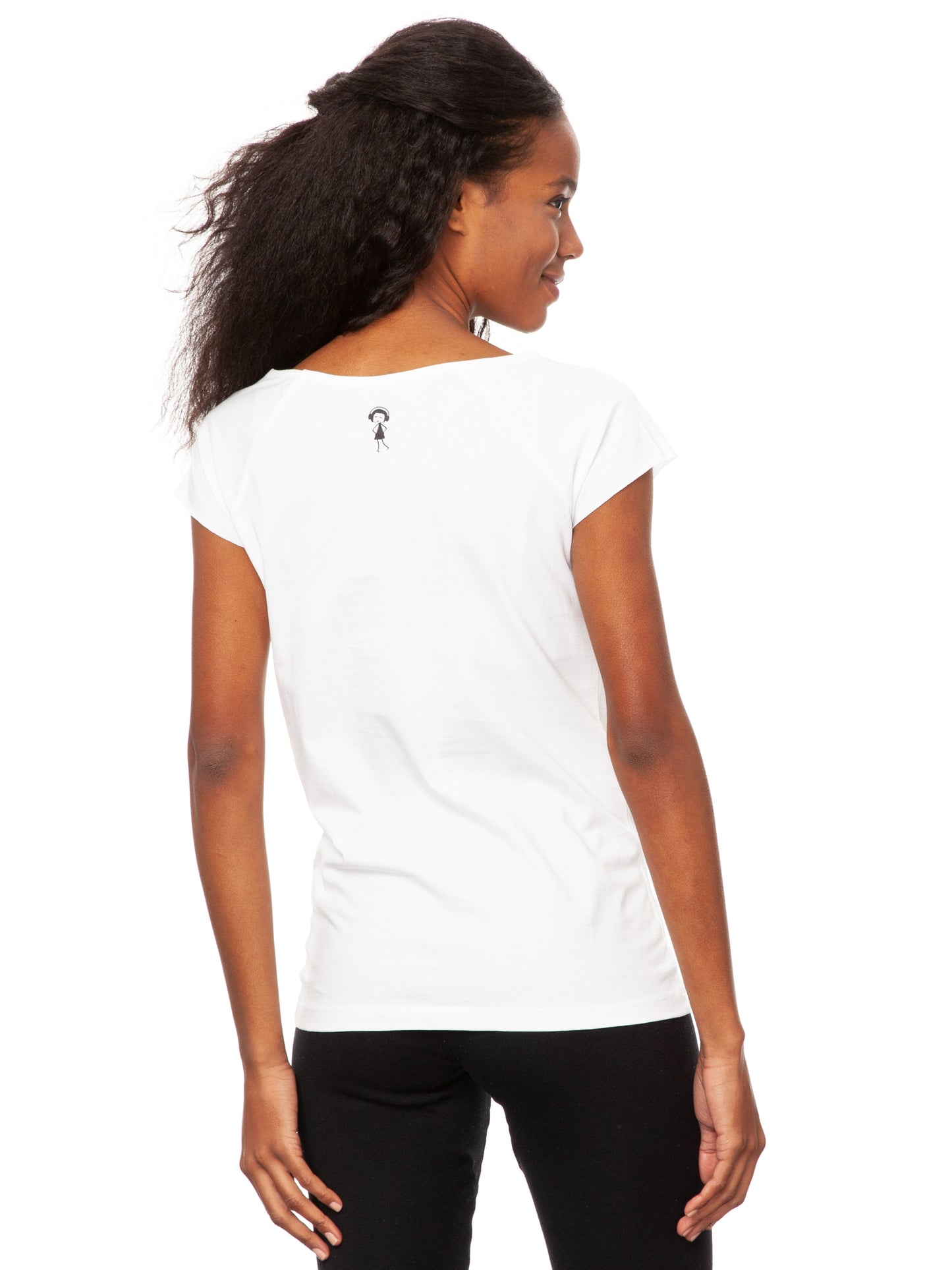 Sonnengrußmädchen Cap Sleeve white XL